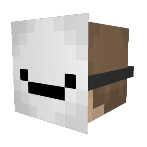 goopyjs Minecraft avatar head, 3D render