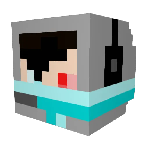 goories Minecraft avatar head, 3D render