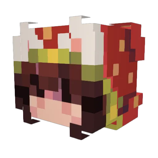 gooseberrie Minecraft avatar head, 3D render
