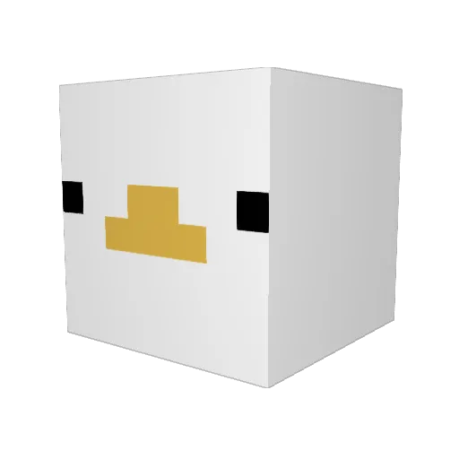 goosehonkhonk Minecraft avatar head, 3D render