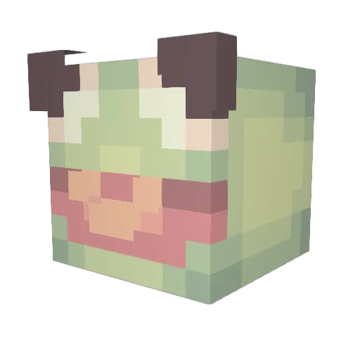 gooseju Minecraft avatar head, 3D render
