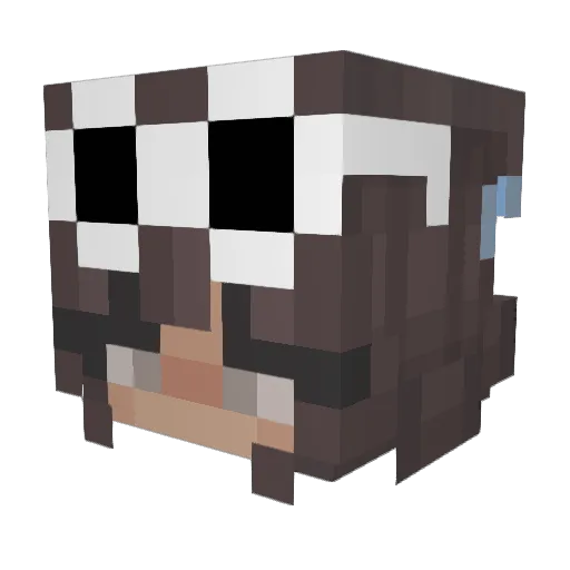 gooseyli Minecraft avatar head, 3D render