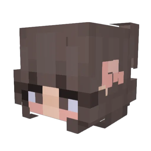 gooseylucie Minecraft avatar head, 3D render