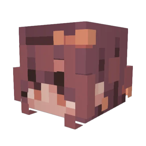 goosiee Minecraft avatar head, 3D render