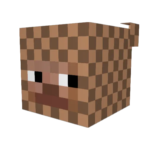 goothielovesagc Minecraft avatar head, 3D render