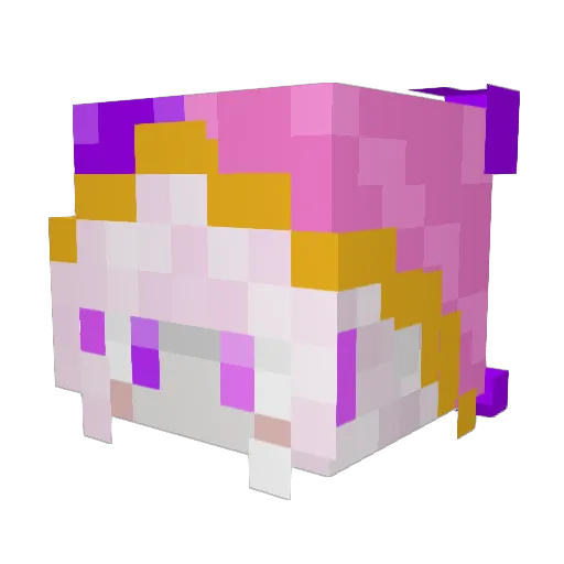 goothra Minecraft avatar head, 3D render