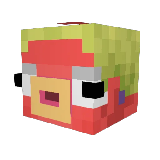 gootikkj Minecraft avatar head, 3D render