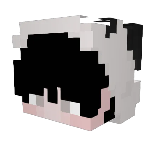 goozk Minecraft avatar head, 3D render
