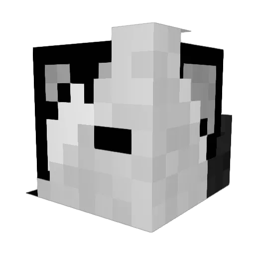 gopeto08 Minecraft avatar head, 3D render