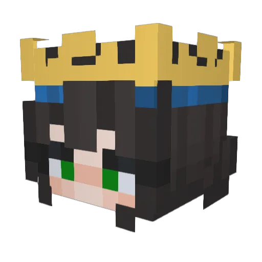 goplih3 Minecraft avatar head, 3D render