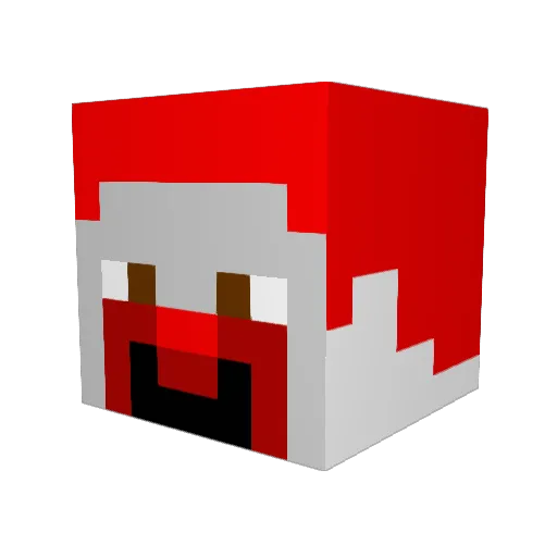 gorakudo Minecraft avatar head, 3D render