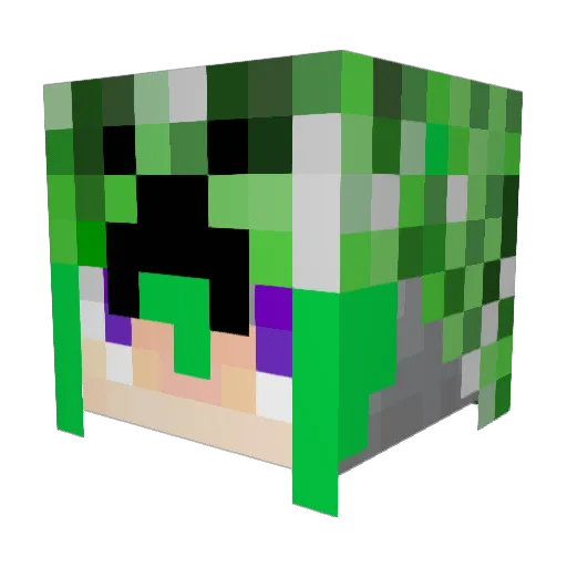 gorare Minecraft avatar head, 3D render