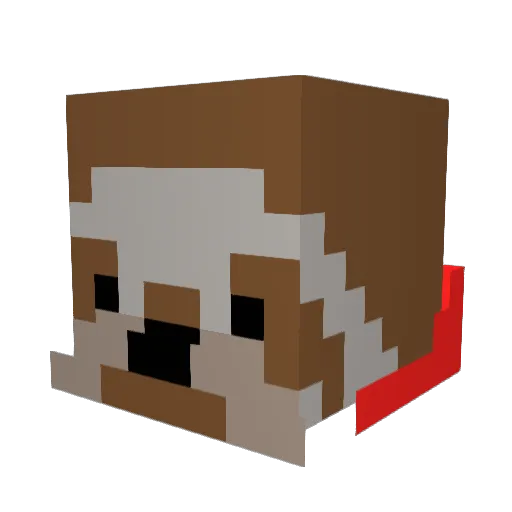 gorbotron Minecraft avatar head, 3D render