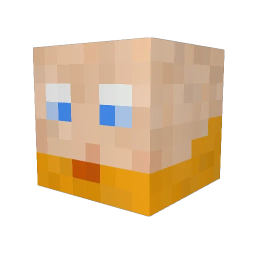 goreduc Minecraft avatar head, 3D render