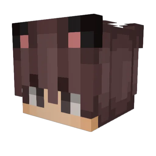 goregremlin Minecraft avatar head, 3D render