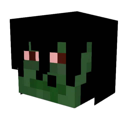gorek1ng Minecraft avatar head, 3D render