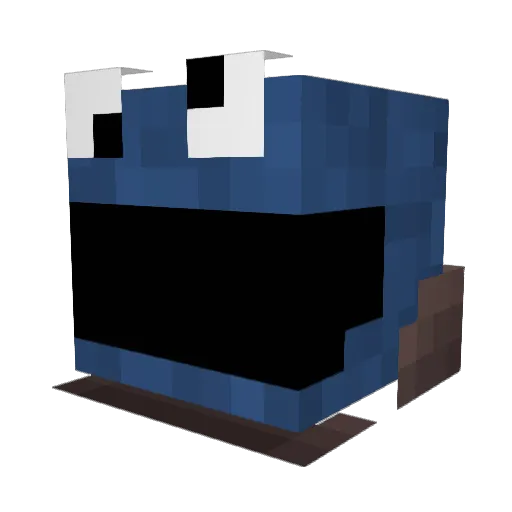 goreloc Minecraft avatar head, 3D render