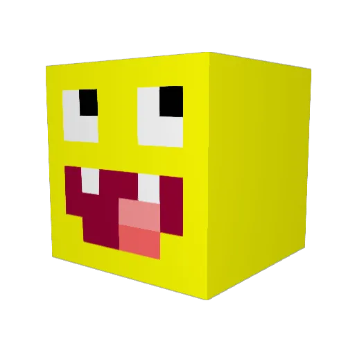 goreshid Minecraft avatar head, 3D render