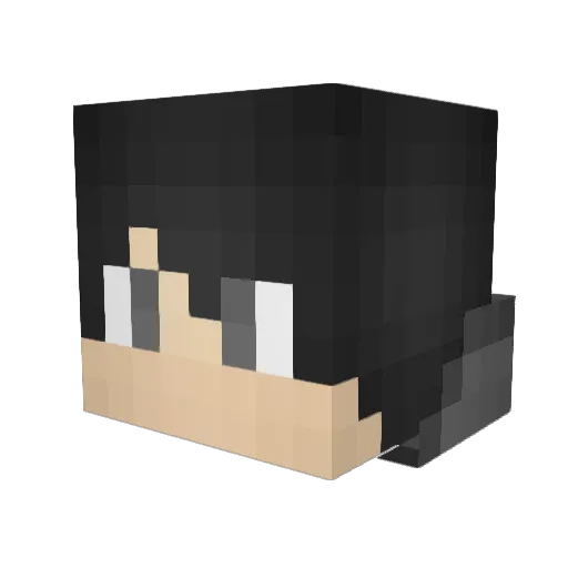 gorilla2 Minecraft avatar head, 3D render