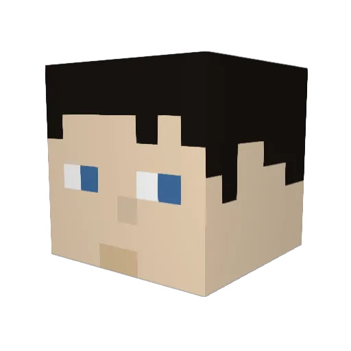 gorillasinbra123 Minecraft avatar head, 3D render