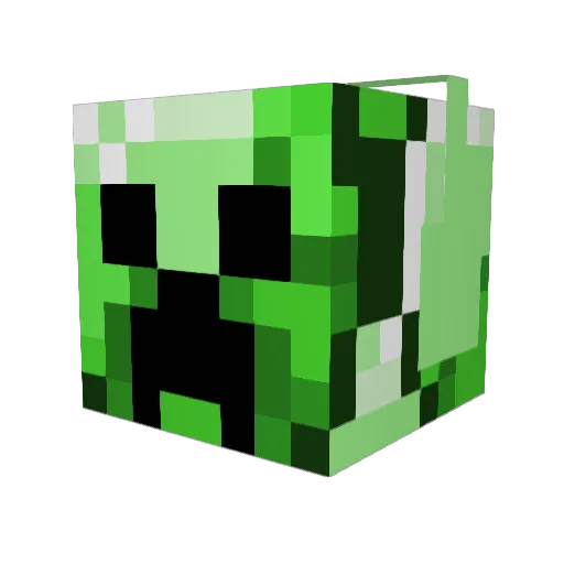 gorillazman84 Minecraft avatar head, 3D render