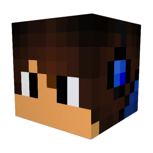 goriponz Minecraft avatar head, 3D render