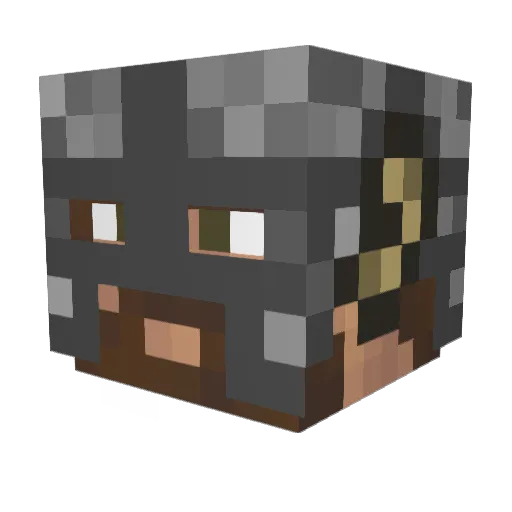 gormeau Minecraft avatar head, 3D render