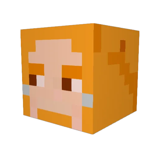 gormypuppy Minecraft avatar head, 3D render
