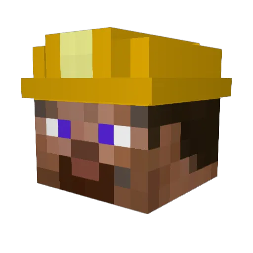 gornekk Minecraft avatar head, 3D render