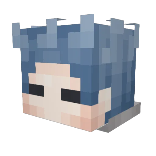 goromaj1ma Minecraft avatar head, 3D render