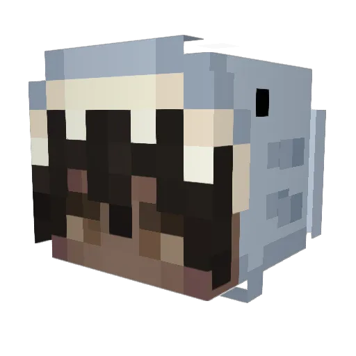 gos342 Minecraft avatar head, 3D render