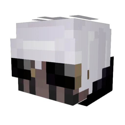 goscus Minecraft avatar head, 3D render