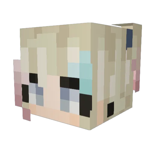 gosha2001 Minecraft avatar head, 3D render