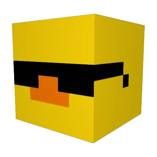 goshdiddleydarn Minecraft avatar head, 3D render