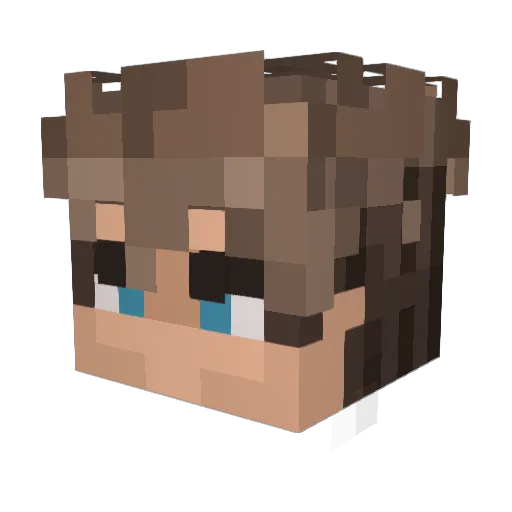 goshkow Minecraft avatar head, 3D render