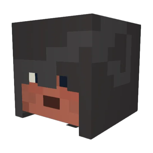 goshlink Minecraft avatar head, 3D render