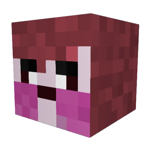 gosposia Minecraft avatar head, 3D render