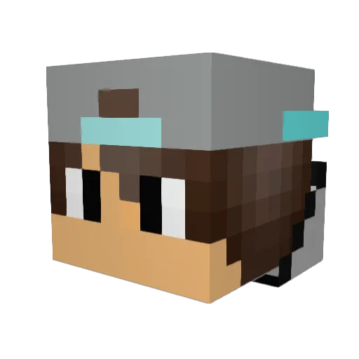 gossep02 Minecraft avatar head, 3D render