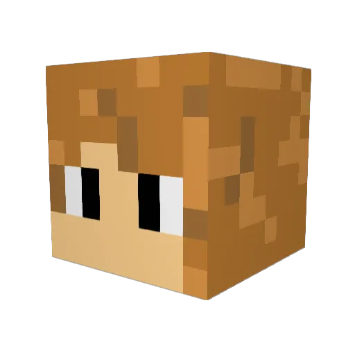 gost77 Minecraft avatar head, 3D render