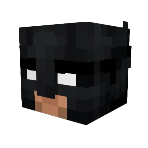 gosthem Minecraft avatar head, 3D render