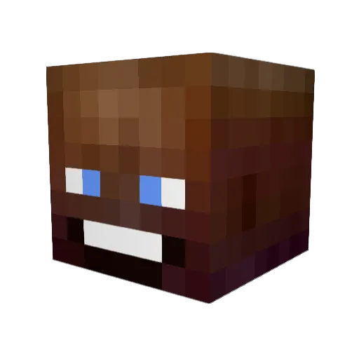 gostodaduda Minecraft avatar head, 3D render