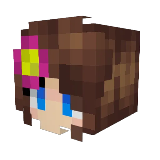 gostosoeu Minecraft avatar head, 3D render