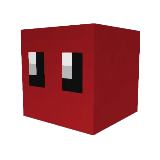 gosttt Minecraft avatar head, 3D render