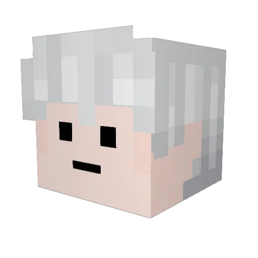 gotaewon Minecraft avatar head, 3D render