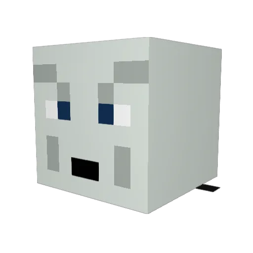 gotchanose Minecraft avatar head, 3D render