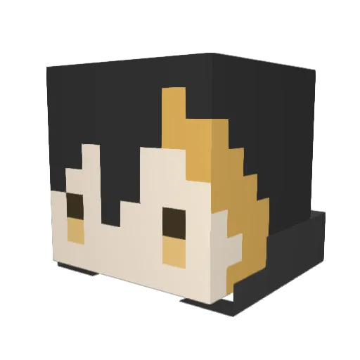 goten510 Minecraft avatar head, 3D render
