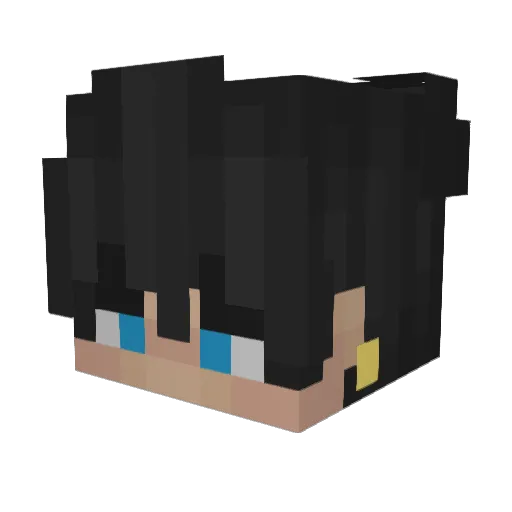 gotenar Minecraft avatar head, 3D render