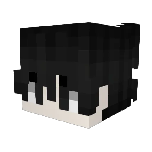 gotenv Minecraft avatar head, 3D render