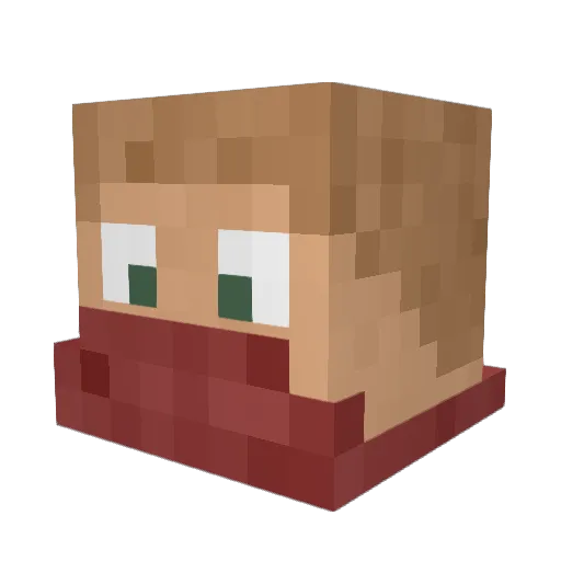 gotfoot13 Minecraft avatar head, 3D render