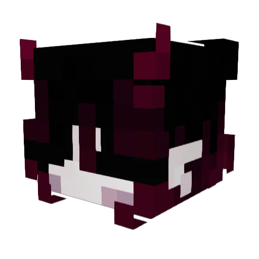 goth_bby Minecraft avatar head, 3D render
